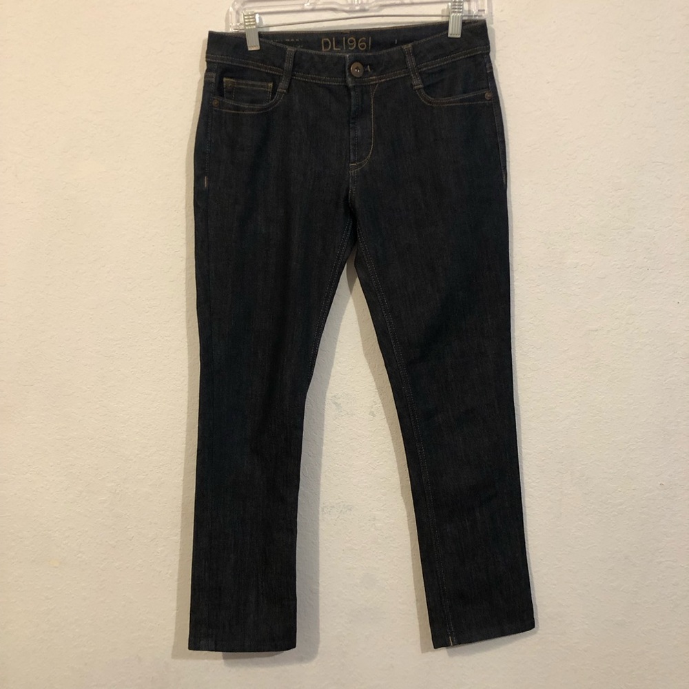 DL1961 Toni High Rise Cropped Crush Denim Jeans